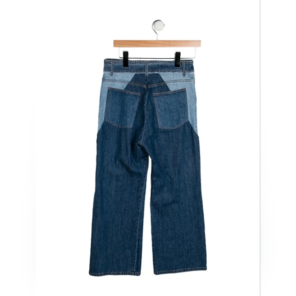 Sea New York NWT Two Tone Denim Patchwork Jeans - Picture 4 of 5